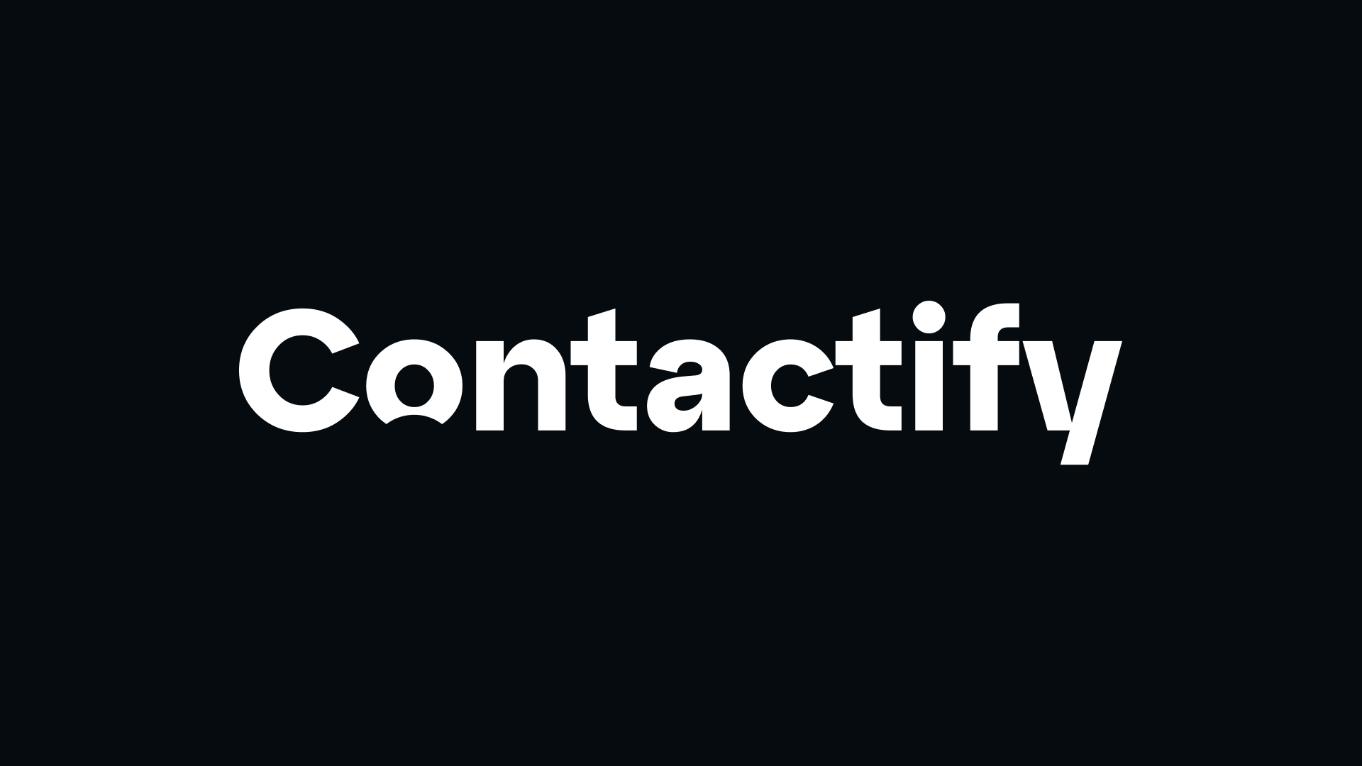 Contactify: Making Contact Management as Easy as Pie